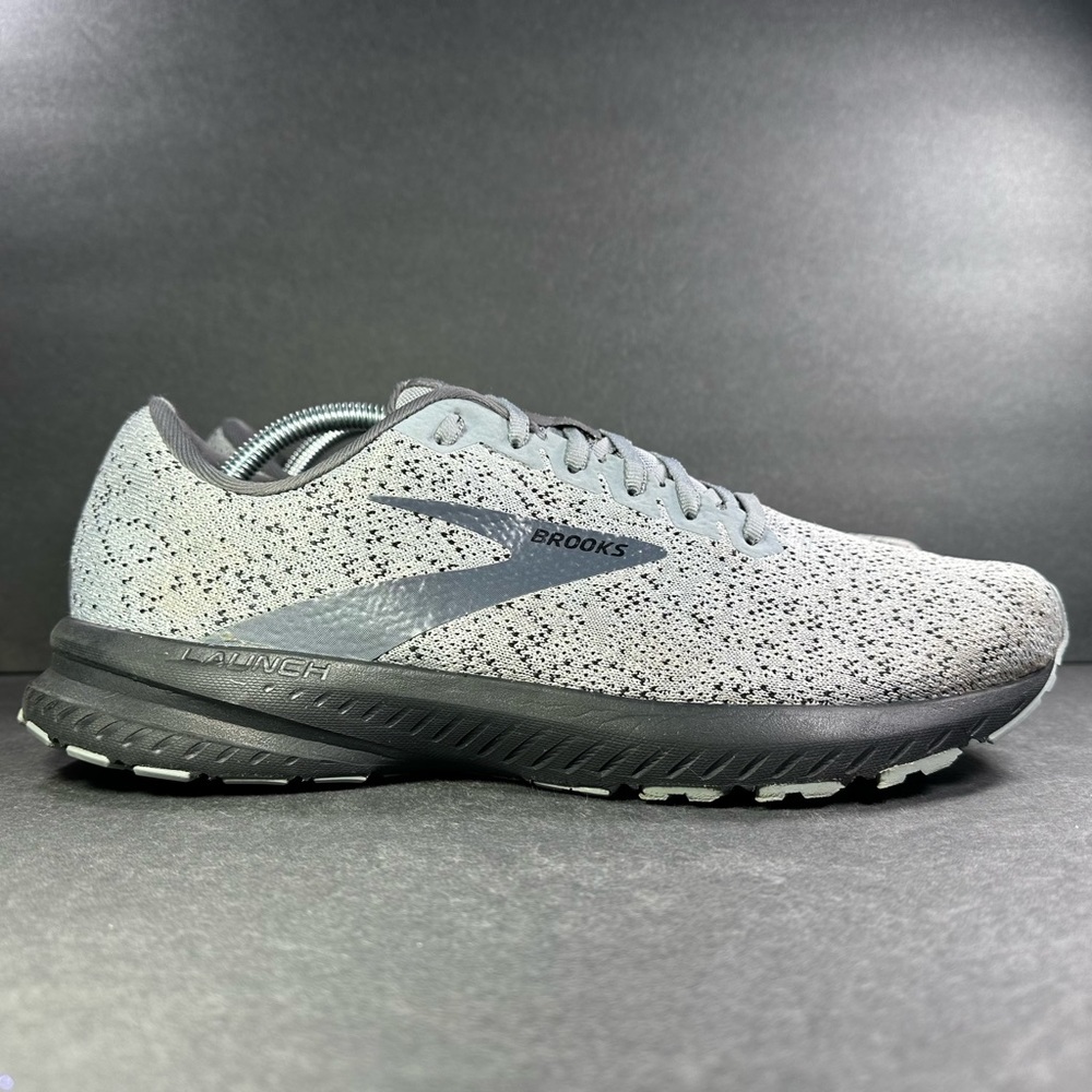 Brooks Launch 7 Running Shoes Mens Sz 11.5 Grey /Black Outdoor Athletic Sneakers